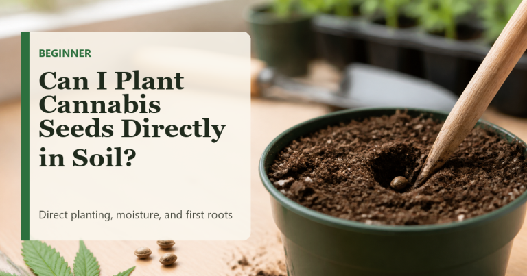 Can I Plant Cannabis Seeds Directly in Soil?