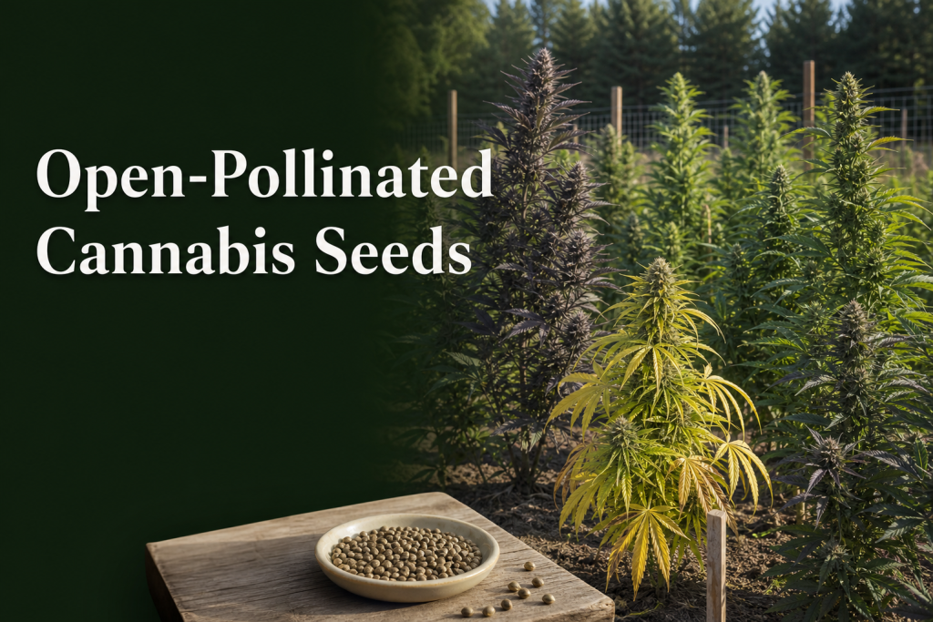 What are the benefits of open-pollinated cannabis seeds?