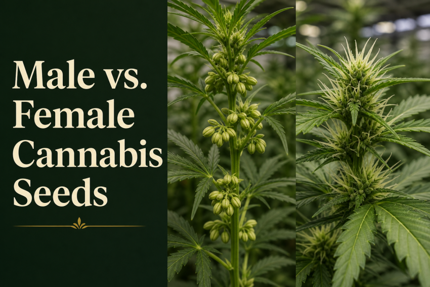 What is the difference between male and female cannabis seeds?
