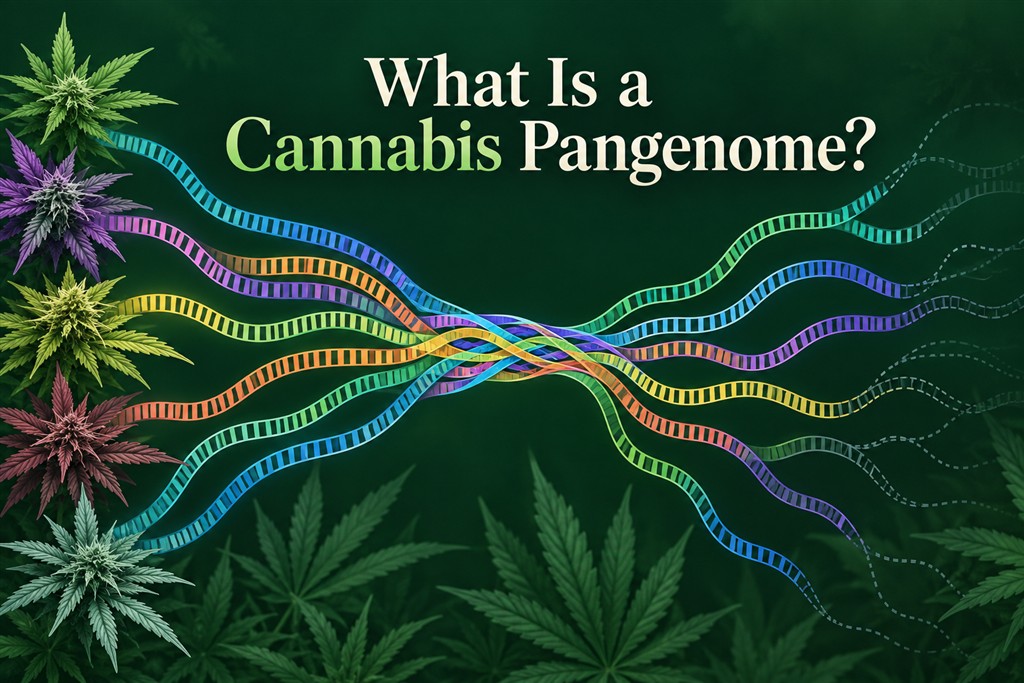Branching genomic paths illustrate diversity represented in a cannabis pangenome.