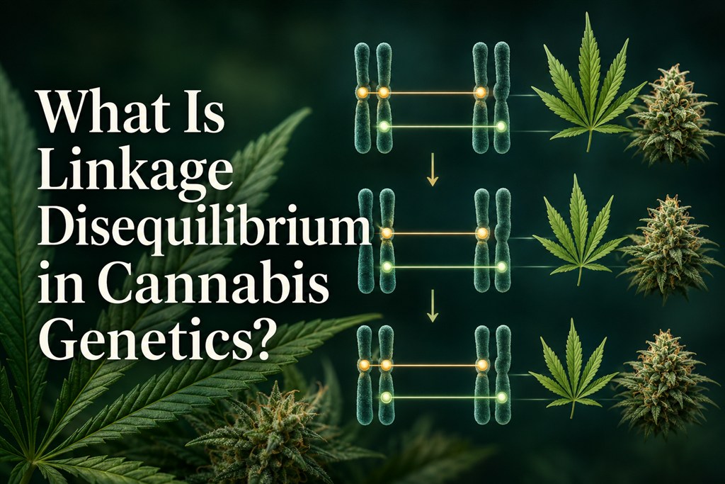 What is linkage disequilibrium in cannabis genetics?
